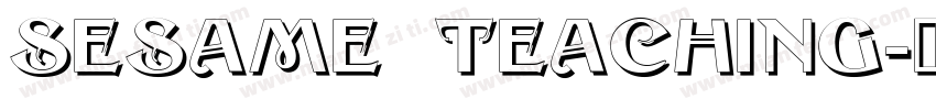 Sesame teaching字体转换